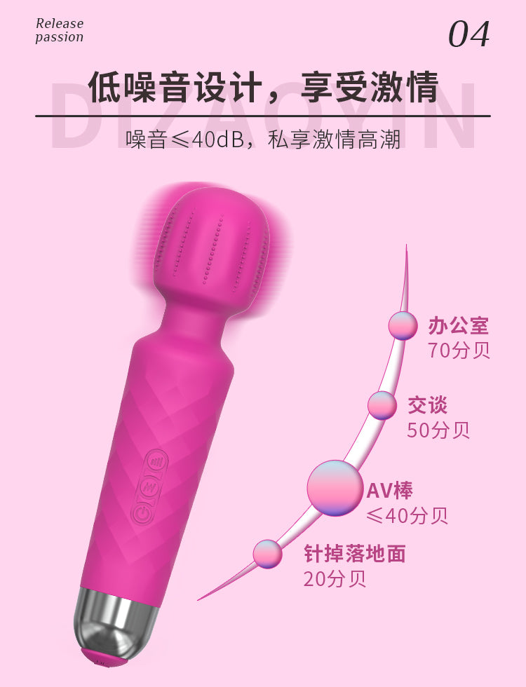 Velvet Pulse Rechargeable Silicone Massager - AV004H