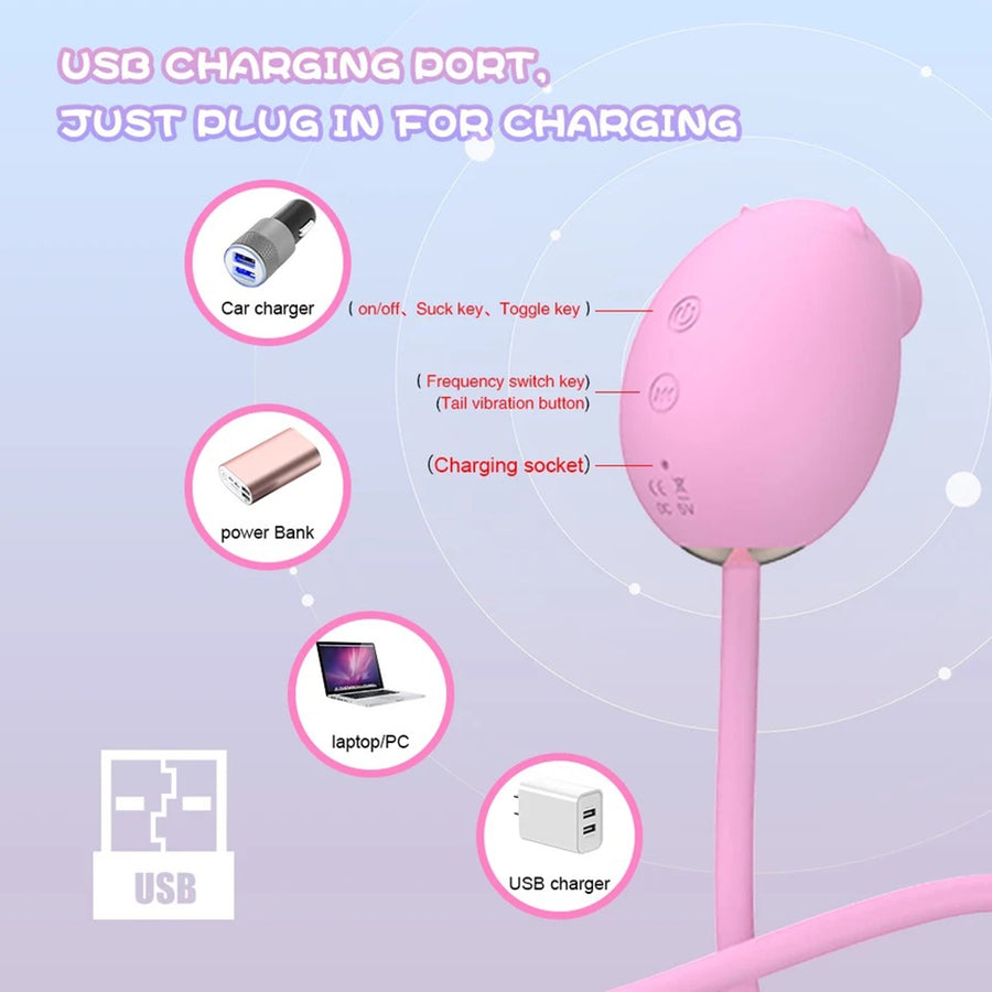 Velvet Pulse Compact Rechargeable Massager - TTD006