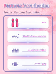 Velvet Pulse Liquid Silicone Mini Massager - YT002
