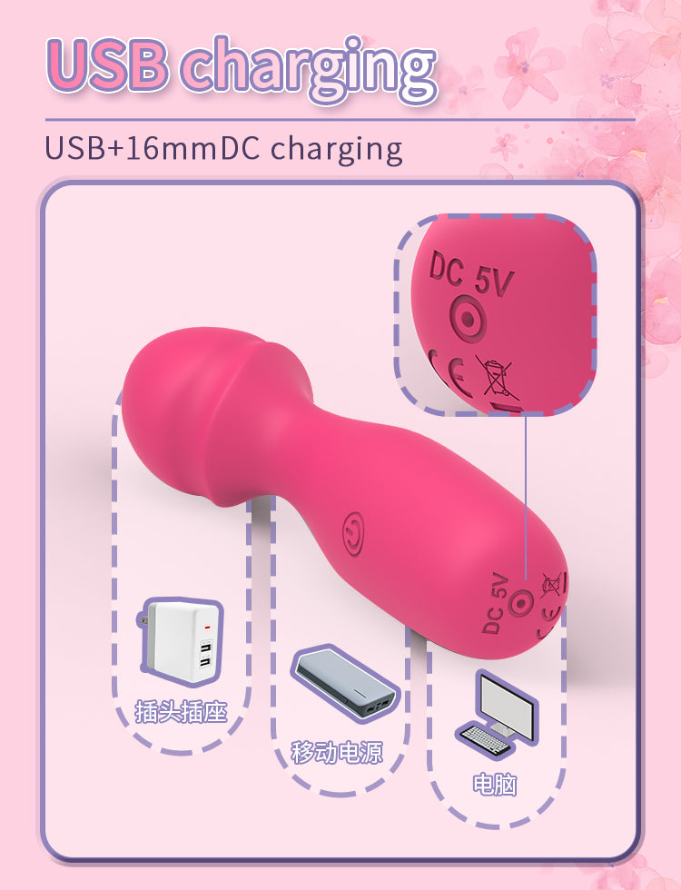 Velvet Pulse Liquid Silicone Mini Massager - YT002