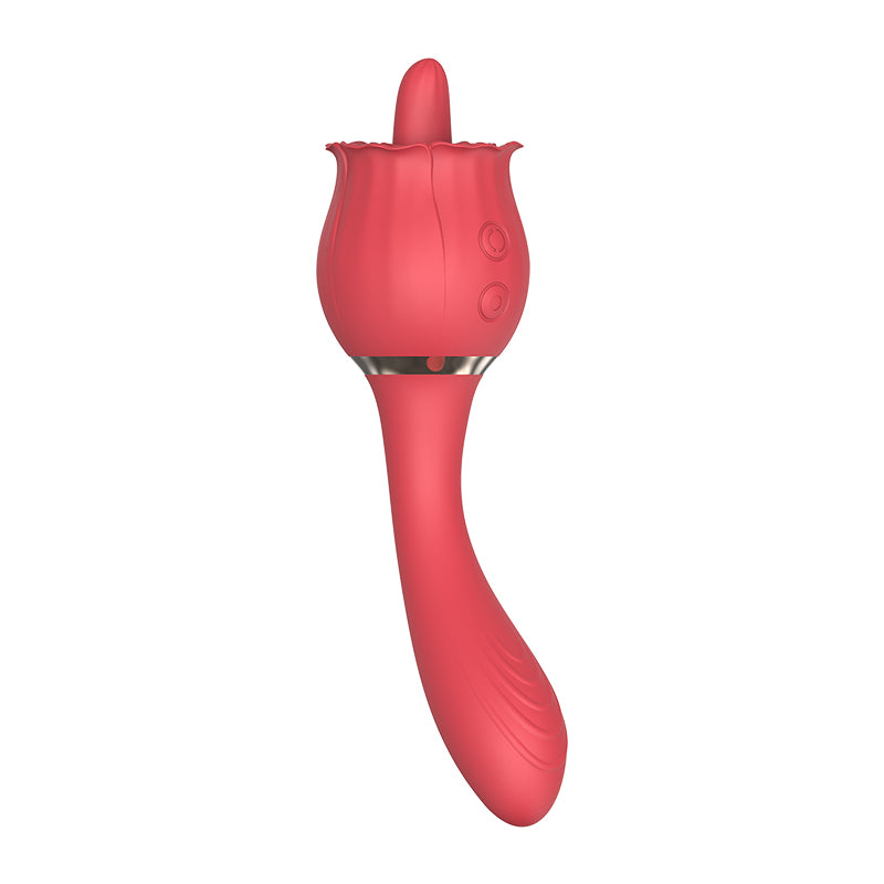 Velvet Pulse Petal Tongue & Vibration Massager - ZD057