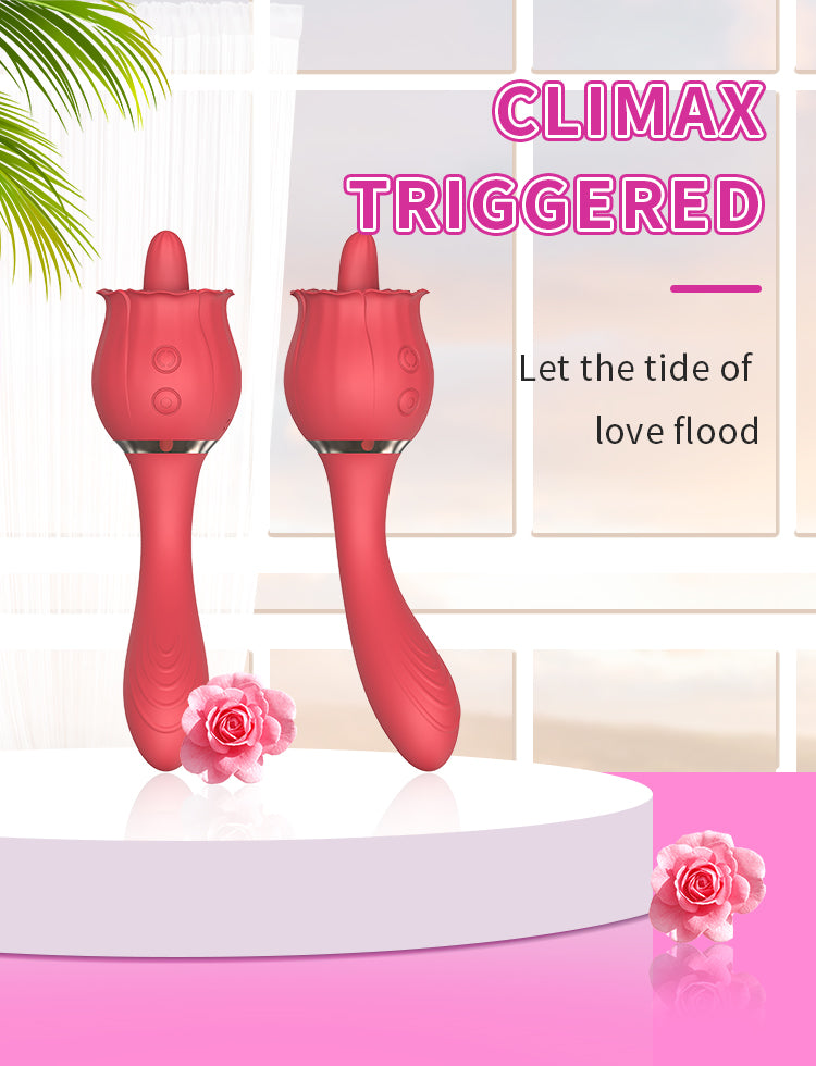 Velvet Pulse Petal Tongue & Vibration Massager - ZD057