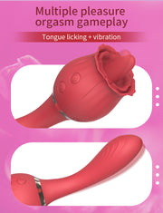 Velvet Pulse Petal Tongue & Vibration Massager - ZD057