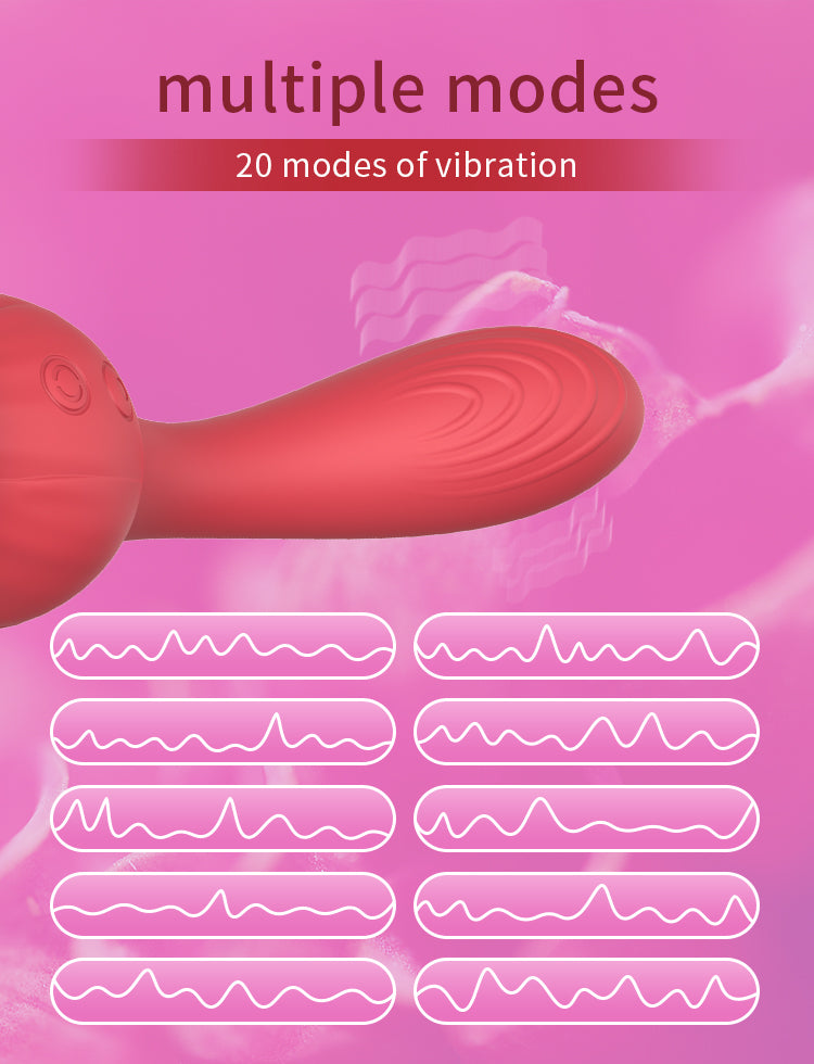 Velvet Pulse Petal Tongue & Vibration Massager - ZD057
