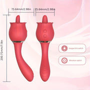 Velvet Pulse Petal Tongue & Vibration Massager - ZD057