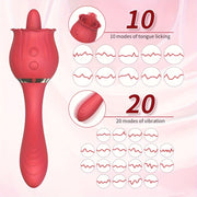 Velvet Pulse Petal Tongue & Vibration Massager - ZD057