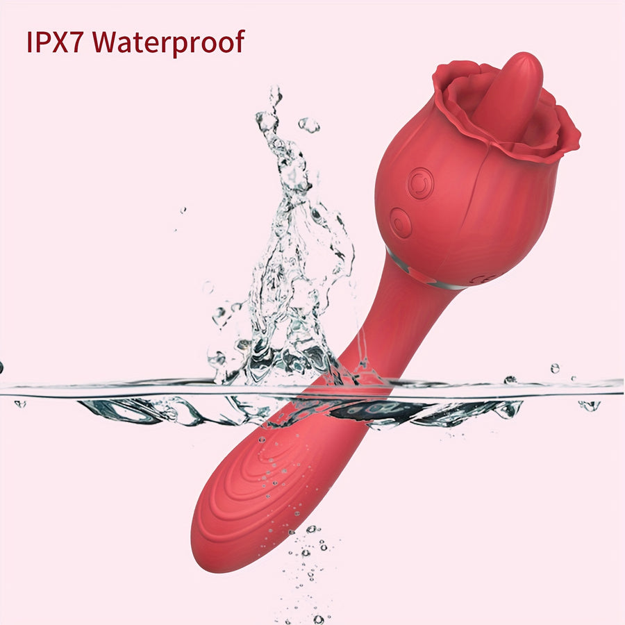 Velvet Pulse Petal Tongue & Vibration Massager - ZD057