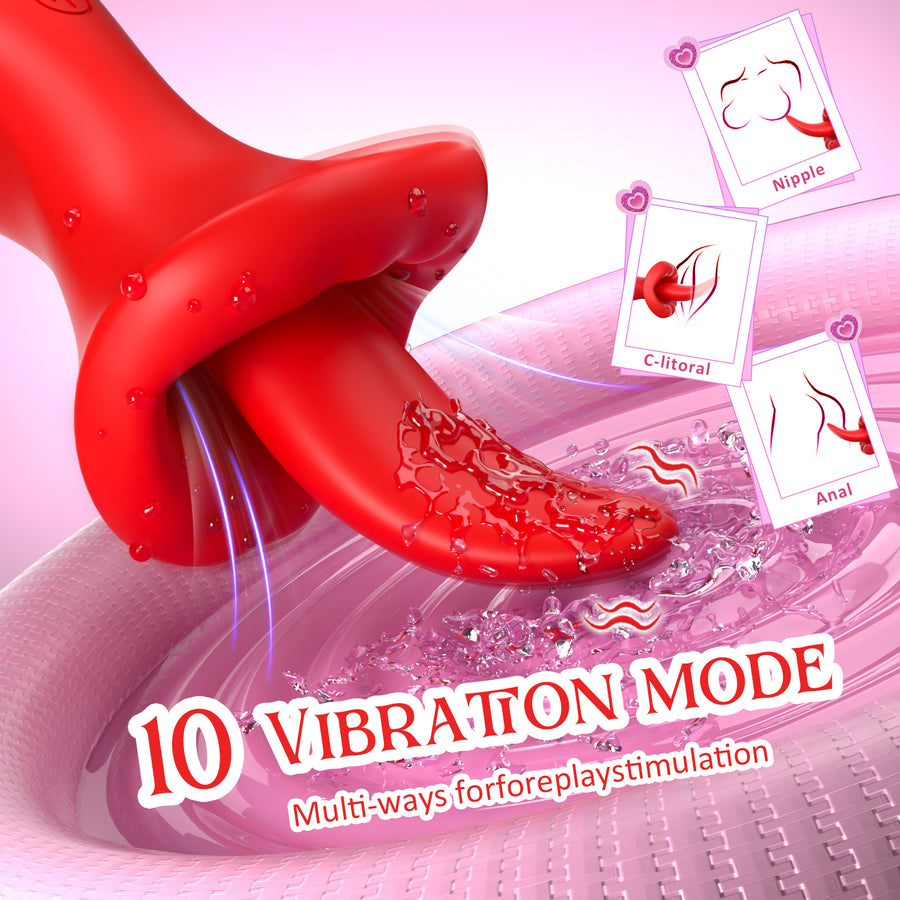 Velvet Pulse Tongue Motion Massager - ZD066D