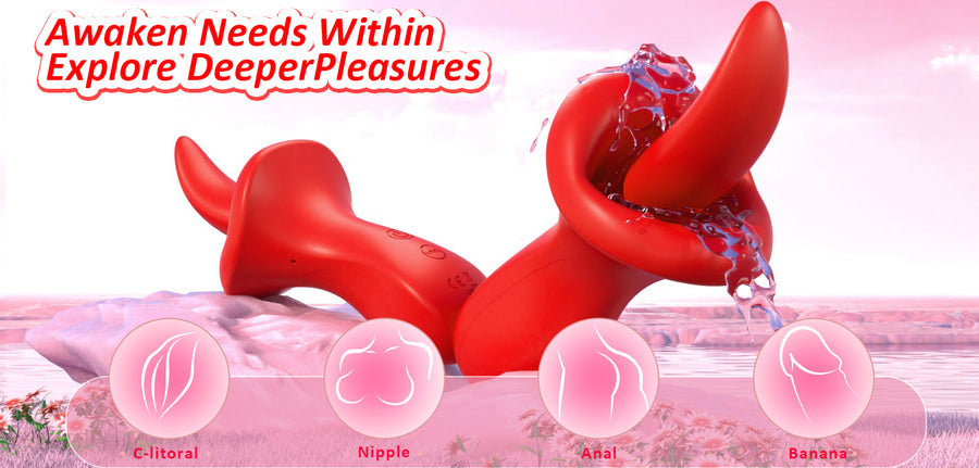 Velvet Pulse Tongue Motion Massager - ZD066D