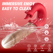 Velvet Pulse Telescopic Vibration Massager - ZD076B
