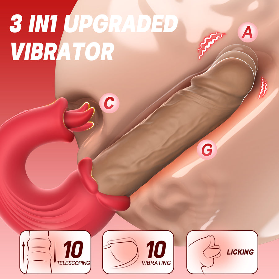 Velvet Pulse Telescopic Vibration Massager - ZD076B