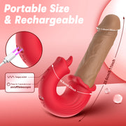 Velvet Pulse Telescopic Vibration Massager - ZD076B