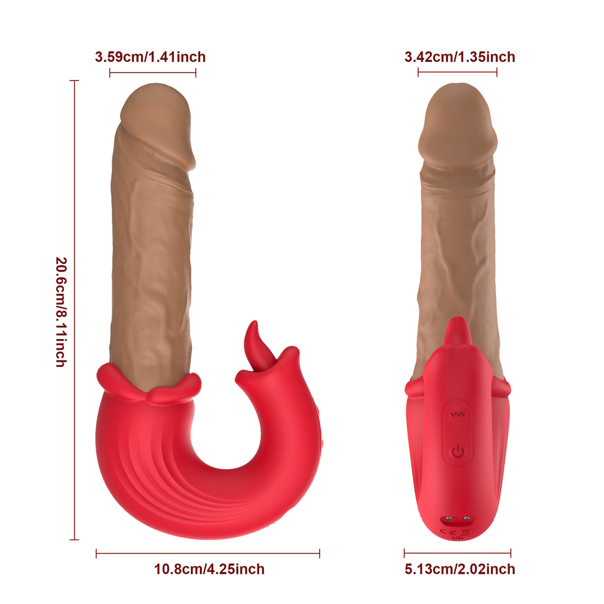 Velvet Pulse Telescopic Vibration Massager - ZD076B