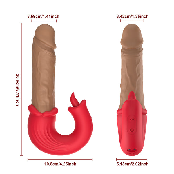 Velvet Pulse Telescopic Vibration Massager - ZD076B